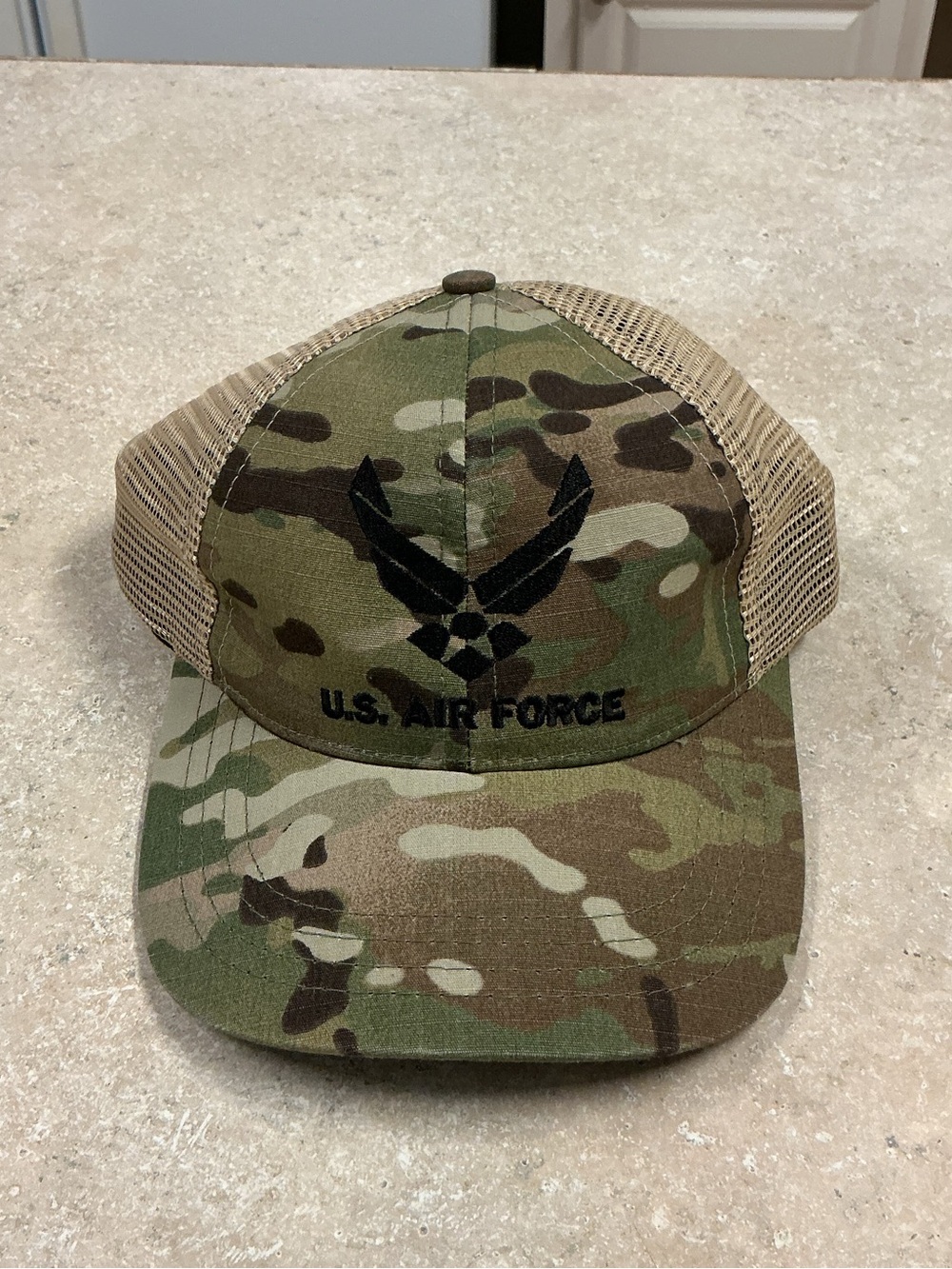 U.S Air Force Camo Mesh Back Cap Made In The U.S.A Hat Military